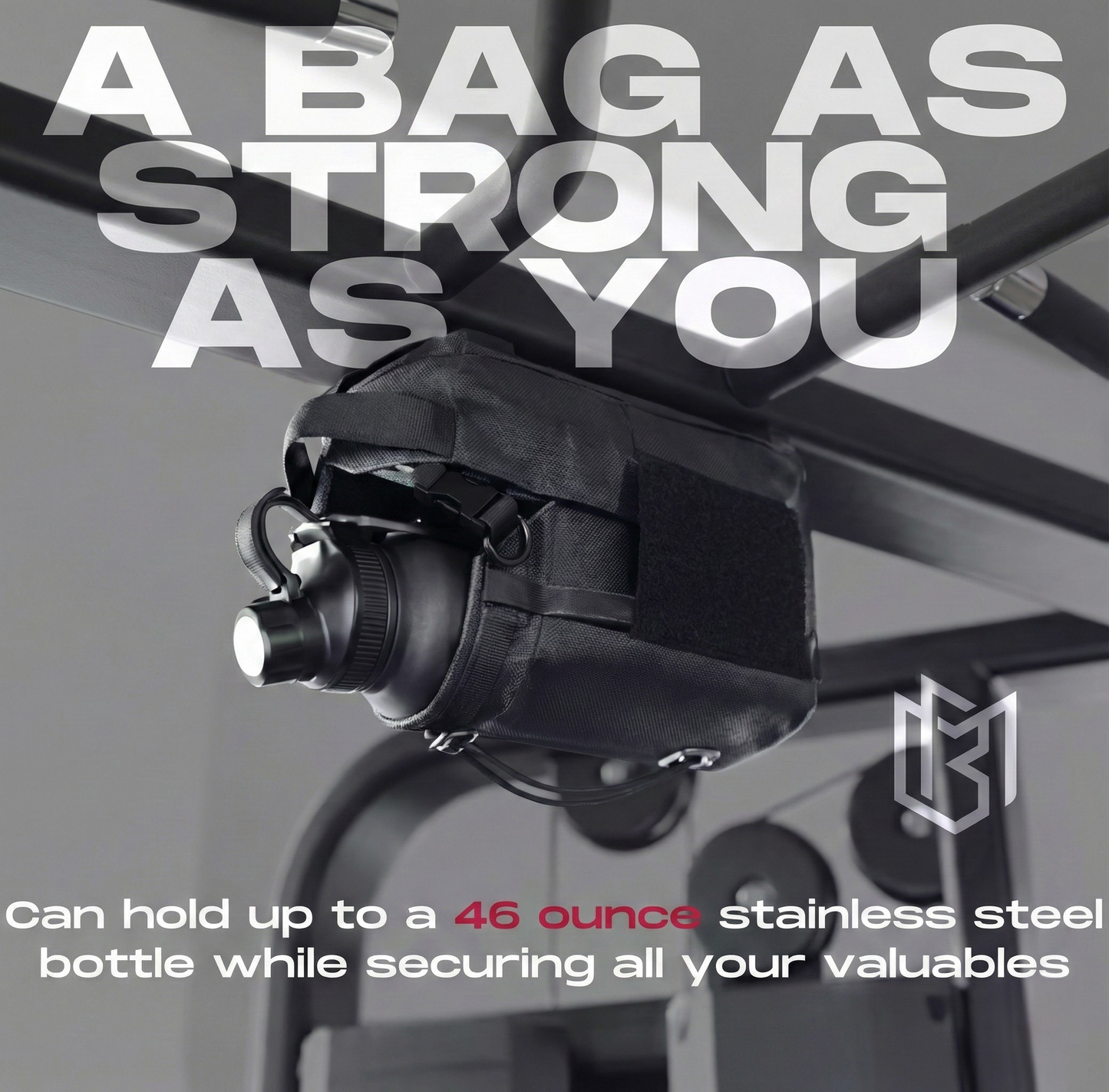 Magnetic Gym Bag with Strong Magnet Backing