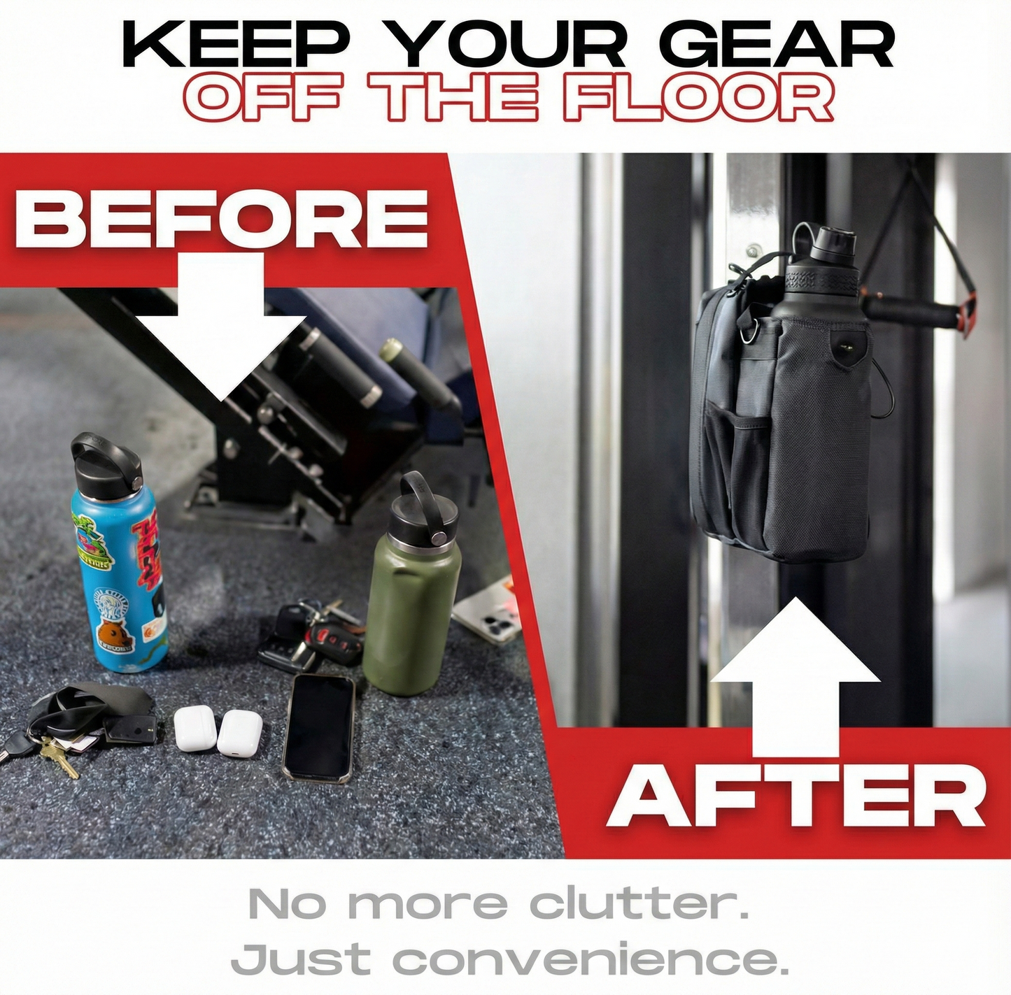 Magnetic Gym Bag with Strong Magnet Backing