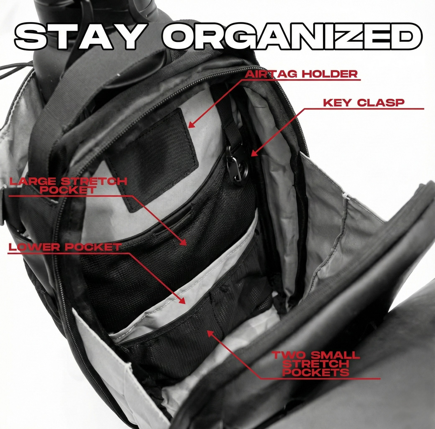 Magnetic Gym Bag with Strong Magnet Backing